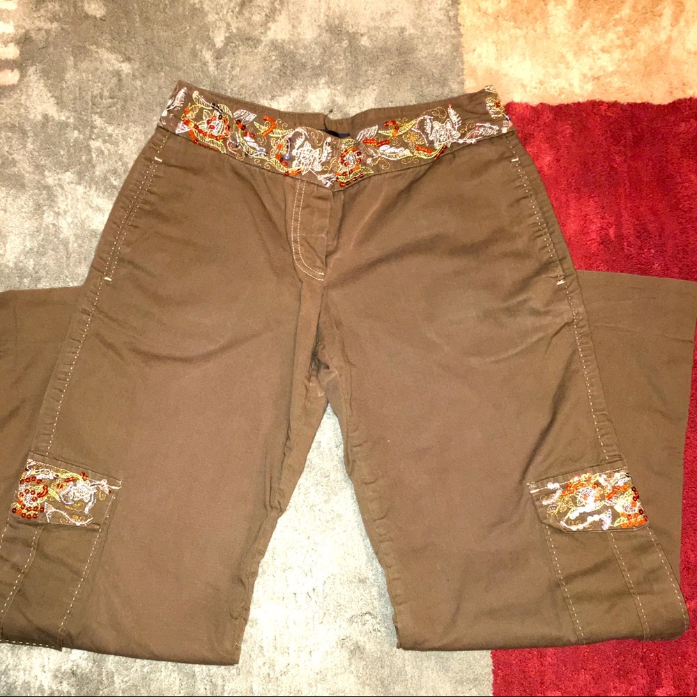 3/$25 ❗️Sale❗️Bebe Beaded Size 0 OG Pants